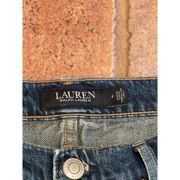Lauren Ralph Lauren Women's Embellished Mid-Rise Jeans Blue size 4 - Picture 7 of 8
